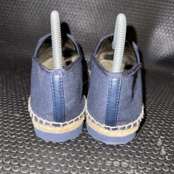 Michael KorsEspadrille Hastings Canvas Slip Navy Blue Shoes Women’s Size 7.5 - Picture 3 of 8